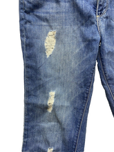 Load image into Gallery viewer, Paige Jeans Womens 33x25 Blue Denim Jimmy Jimmy Skinny Distressed Cuffed Ladies

