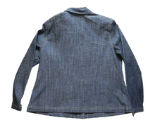 Load image into Gallery viewer, NAPA Valley Jacket Womens Large Embroidered Floral Denim Spandex Jean Ladies
