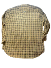 Load image into Gallery viewer, Enyce Shirt Adult 2XL XXL Tan Black Geometric Button Up Pocket Corduroy Feel Men
