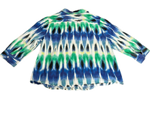 Load image into Gallery viewer, Chicos Shirt Womens 3 2X Button Up Collared Blouse Casual Geometric Plus Ladies
