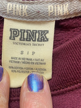 Load image into Gallery viewer, Victoria's Secret PINK Sweatshirt Womens Small Maroon Oversized Pockets Sweater
