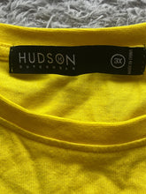 Load image into Gallery viewer, Hudson Outerwear Shirt Womens 3X Yellow Embroidery Rose Hip Hop Streetwear Plus
