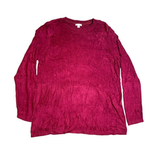 Load image into Gallery viewer, J Jill Sweater Womens Large Burgundy Oversized Boxy Viscose Bend Soft Outerwear
