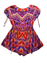 Load image into Gallery viewer, Free People Romper Womens Extra Small Rainbow Aztec Boho Shorts Rayon Ladies
