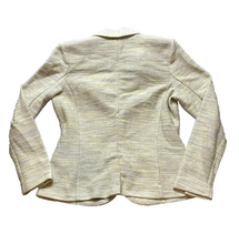 Load image into Gallery viewer, Cabi Jacket Womens 10 Yellow Gray Tweed Career Blazer Single Breasted Ladies

