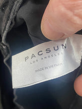 Load image into Gallery viewer, Pacsun Jeans Womens 26x27 Black Denim Destroyed Raw Hem Rayon Spandex Grunge
