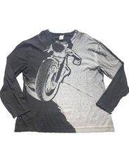 Load image into Gallery viewer, Calvin Klein Shirt Adult Large Black Gray Motorcycle Biker Streetwear Jeans Mens
