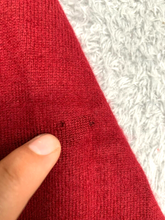 Load image into Gallery viewer, Land&#39;s End Sweater Adult Large Red 100% Cashmere Oversized Grandpa Outerwear Men
