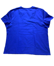 Load image into Gallery viewer, Kansas Jayhawks Scrub Top Adult 2X Blue Nurse Medical Uniform Adar Plus KU Mens
