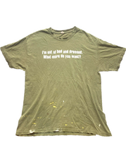 Load image into Gallery viewer, VTG Out Of Bed and Dressed Shirt Adult Medium Funny Word Line Streetwear 90s Men
