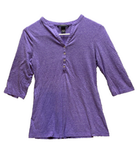 Load image into Gallery viewer, Victorias Secret Shirt Womens Small Purple Long Sleeve Henley Casual Wear Ladies
