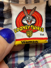Load image into Gallery viewer, Vintage Looney Tunes Shirt Womens 14W/16W Navy Pink Tweety Bird Sylvester Plus
