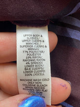 Load image into Gallery viewer, LOFT Sweater Womens Large Petite Burgundy Flounce Plaid Tunic Rayon Nylon NWT
