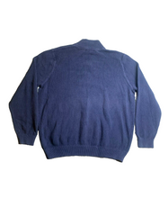 Load image into Gallery viewer, Eddie Bauer Sweater Adult Extra Large Tall Blue 1/4 Zip Mock Outerwear Knit Mens
