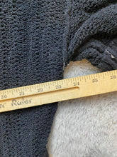 Load image into Gallery viewer, Free People Sweater Womens Medium Black Oversized Boxy Belted Cardigan Nylon
