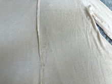 Load image into Gallery viewer, Anthropologie Altar’d State Shirt Womens Medium Beige Tassel Oversized Lagenlook
