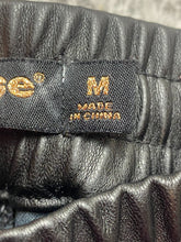 Load image into Gallery viewer, Dollhouse Pants Womens Medium (30x25) Black Faux Leather Jogger Moto Biker
