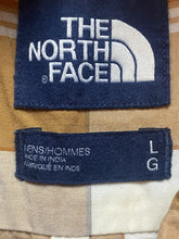 Load image into Gallery viewer, The North Face Shirt Adult Large Tan Plaid Button Up Collared Casual Indie Mens
