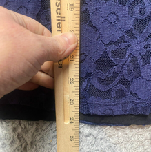 Load image into Gallery viewer, Torrid Shirt Womens 5 5X Peacoat Lace Boat Neck Boho Peasant Blouse Plus NWT
