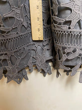 Load image into Gallery viewer, Chi Chi London Dress Womens 12 Gray Cut Out Maternity Lace Embroidered Pencil
