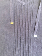 Load image into Gallery viewer, Sigrid Olsen Sweater Adult Small Navy Blue Hoodie Linen Blend Outerwear Mens
