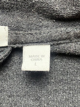 Load image into Gallery viewer, Pure J Jill Sweater Womens Large Gray Oversized Waterfall Open Front Cardigan
