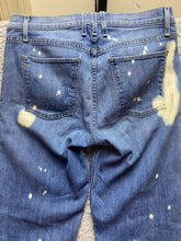Load image into Gallery viewer, McGuire Anthropologie Jeans Womens (30x28) Blue Denim Whiskered Acid Wash USA
