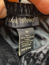 Load image into Gallery viewer, Lane Bryant Dress Womens 16 Black Velvet Halter Tie Fringe Cocktail Tasseled
