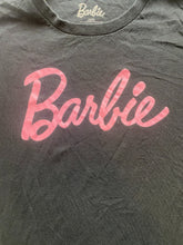 Load image into Gallery viewer, Barbie Shirt Womens Extra Large Black Oversized Script Logo Streetwear Ladies
