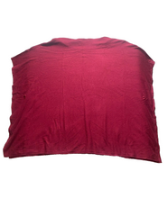Load image into Gallery viewer, Liquid By Sioni Poncho Womens Small/Medium Maroon Shall Studded Snaps Ladies
