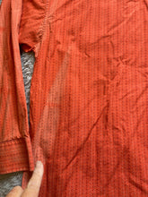 Load image into Gallery viewer, Panhandle Shirt Adult Large Coral Western Style Pearl Snaps Cuffs Contrast Mens
