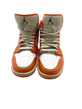 Load image into Gallery viewer, Nike Air Jordan Shoes Mens 9 Orange White 1 Mid SE Electro DM3531-800 Syracuse
