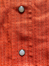 Load image into Gallery viewer, Panhandle Shirt Adult Large Coral Western Style Pearl Snaps Cuffs Contrast Mens
