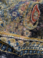 Load image into Gallery viewer, Chicos Jacket Womens 3 Large Lace Black Gold Hippie Peasant Boho Plus Ladies
