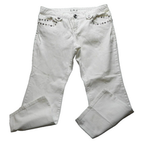 Load image into Gallery viewer, Metro 7 Seven Jeans Womens 16 (37x27.5) Studded Rhinestone Pockets Spandex Lady
