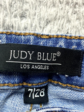 Load image into Gallery viewer, Judy Blue Jeans Womens 7/28 (28x26) Blue Denim Skinny Spandex Stretch Ladies
