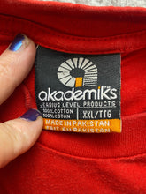 Load image into Gallery viewer, Akademiks Shirt Adult 2XL XXL Red AKDMKS Block Association Streetwear Mens
