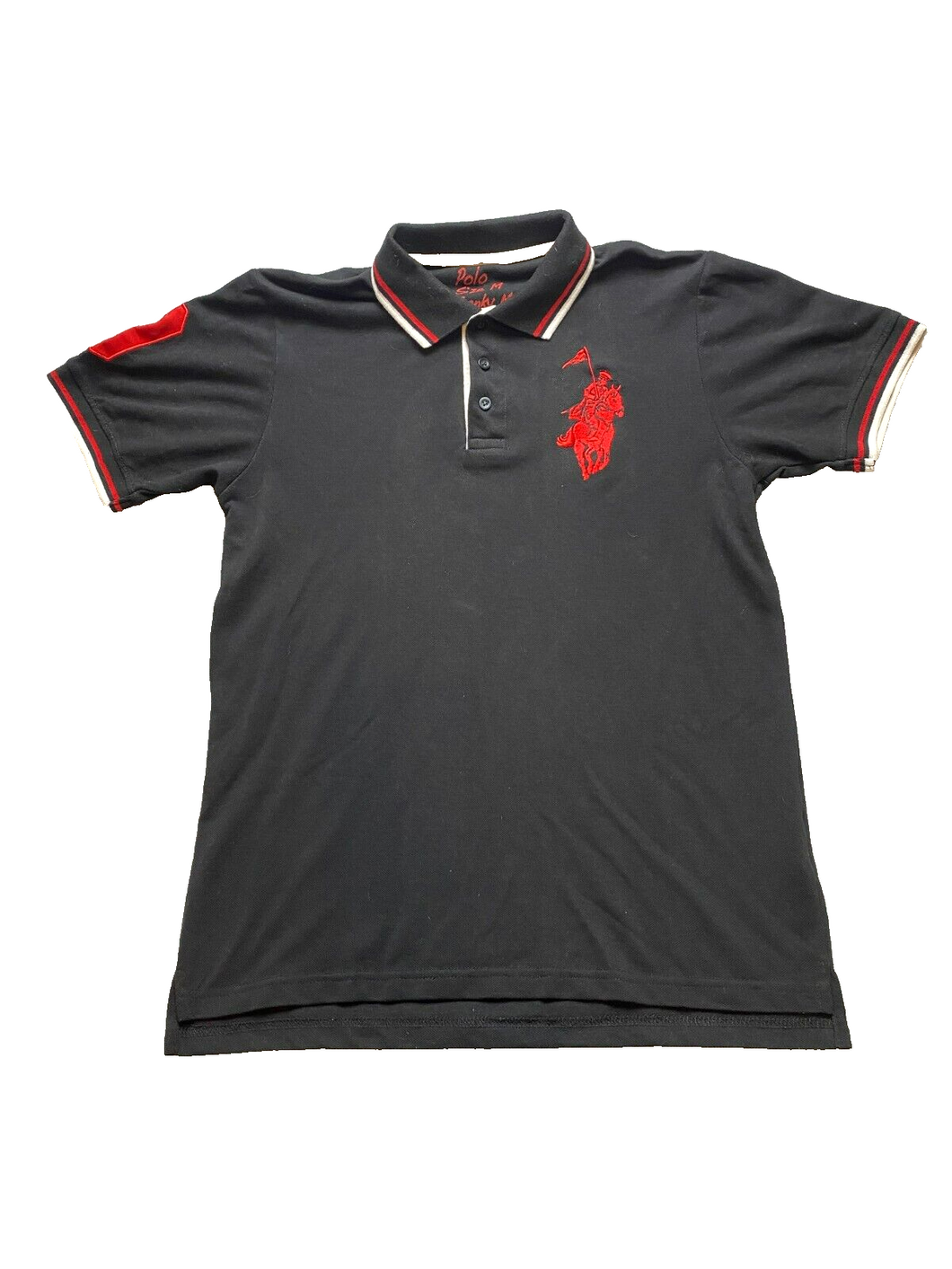 Polo Ralph Lauren X Franky Max Shirt Adult Medium Black Polo Big Pony Rugby Mens