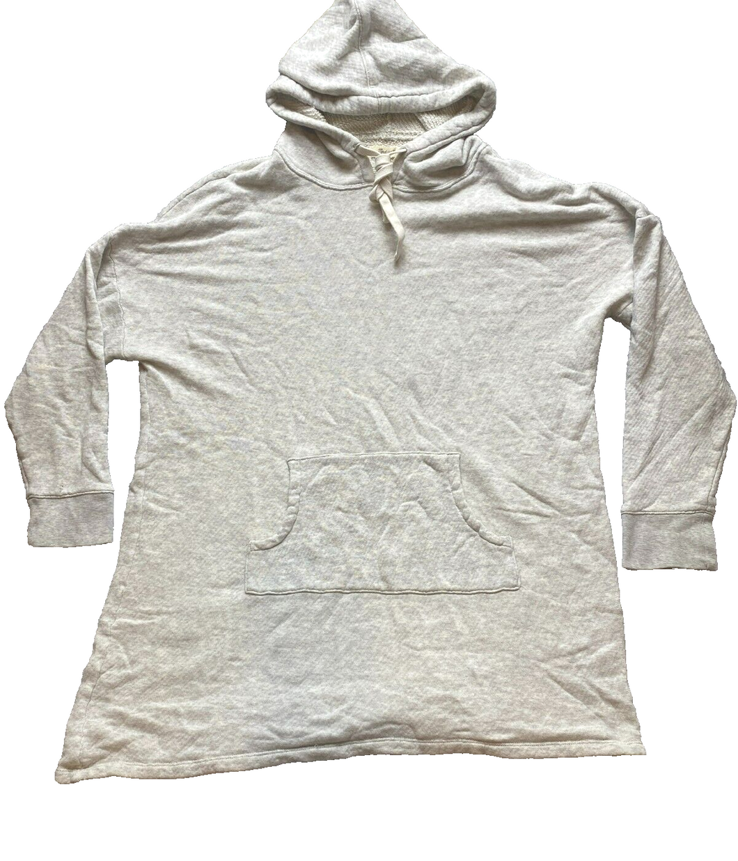 Madewell Sweatshirt Adult Large Bluish Beige Oversized Terry Hoodie Sweater Mens