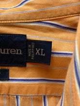 Load image into Gallery viewer, Ralph Lauren Shirt Adult Extra Large Striped Classic Fit Blue Pony Button Up Men
