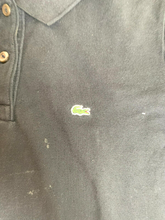Load image into Gallery viewer, Lacoste Shirt Womens 40 (Medium) Black Preppy Alligator Preppy Golf Polo Ladies

