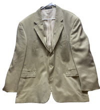 Load image into Gallery viewer, Oscar De La Renta Sport Coat Mens 46R Beige Tencel Single Breasted Suit Blazer
