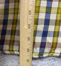 Load image into Gallery viewer, Marmot Shirt Adult Medium Yellow Button Up Flannel Plaid Casual Pocket Mens
