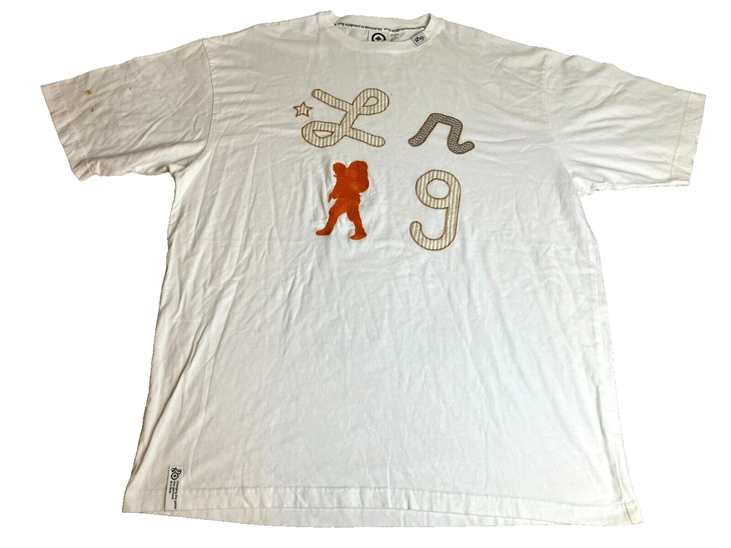 LRG Shirt Adult Extra Large White Mens Stitches Logo Streetwear Skater Mens