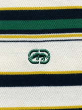 Load image into Gallery viewer, Ecko Unltd Shirt Adult 3XL XXXL Beige Striped Preppy Rugby Rhino Golf Polo Mens

