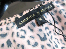 Load image into Gallery viewer, America &amp; Beyond Cover Up Womens Medium Peach Leopard Print Kaftan Swimwear A&amp;B
