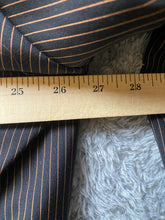 Load image into Gallery viewer, Steve Harvey Suit Coat Mens 50R Brown Orange Stripe Merino Wool Super 120s
