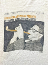 Load image into Gallery viewer, VTG Southwest Airlines Shirt Adult Extra Large White Black Music Dizzy Gillespie
