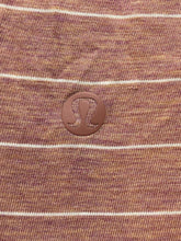 Load image into Gallery viewer, Lululemon Shirt Womens Small Mauve Striped Everyday Crewneck Activewear Ladies
