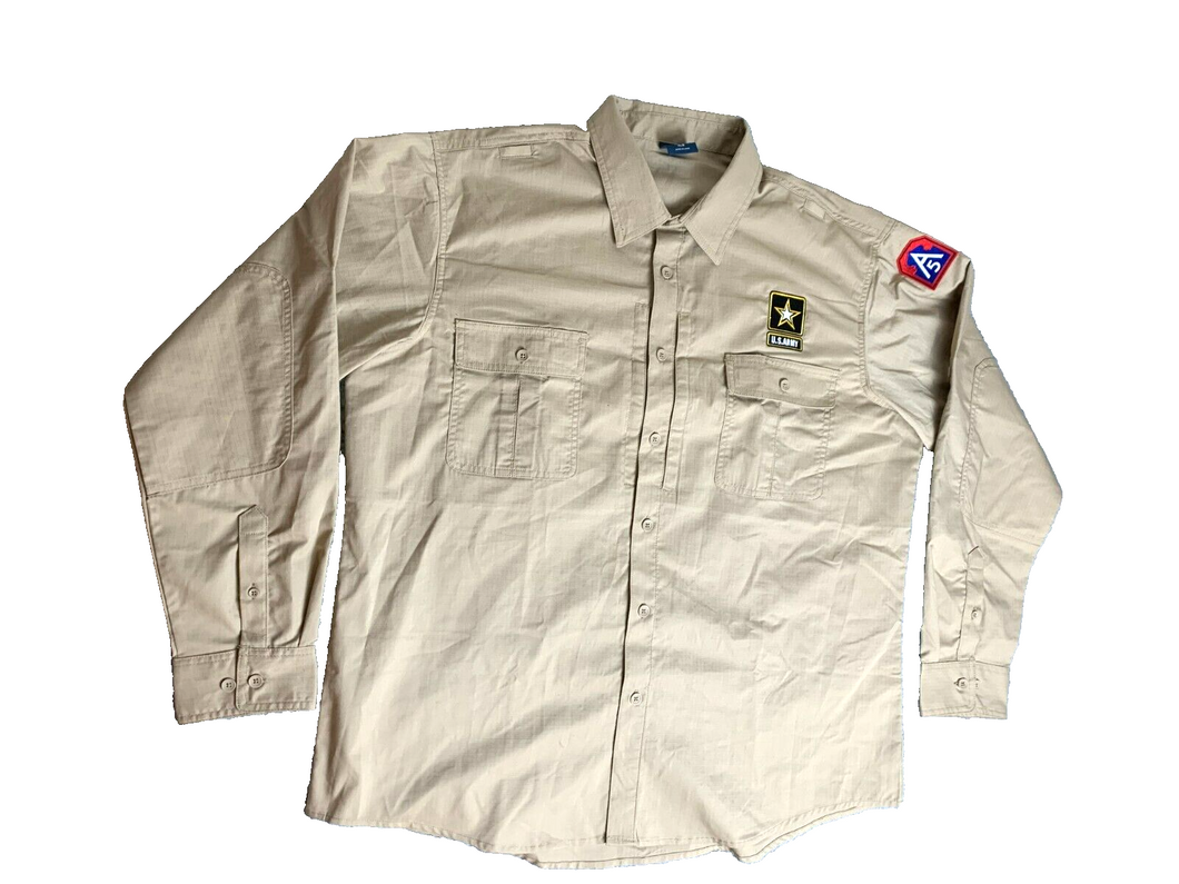 Propper Shirt Adult Extra Large Regular Tan US Army A5 Military Combat Mens